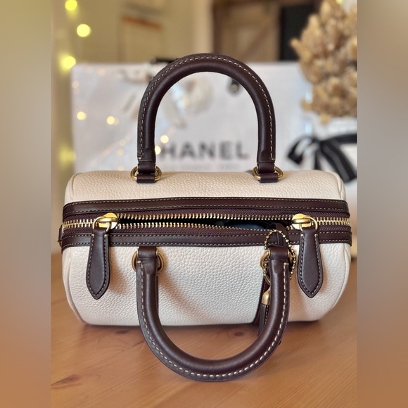 NWT Coach Ruby Satchel 25 In Colorblock (Chalk Multi) - Picture 7 of 16